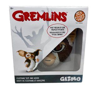 Ben Cooper Gremlins GIZMO Halloween Costume Top &  Mask Adult Rubies Open Box